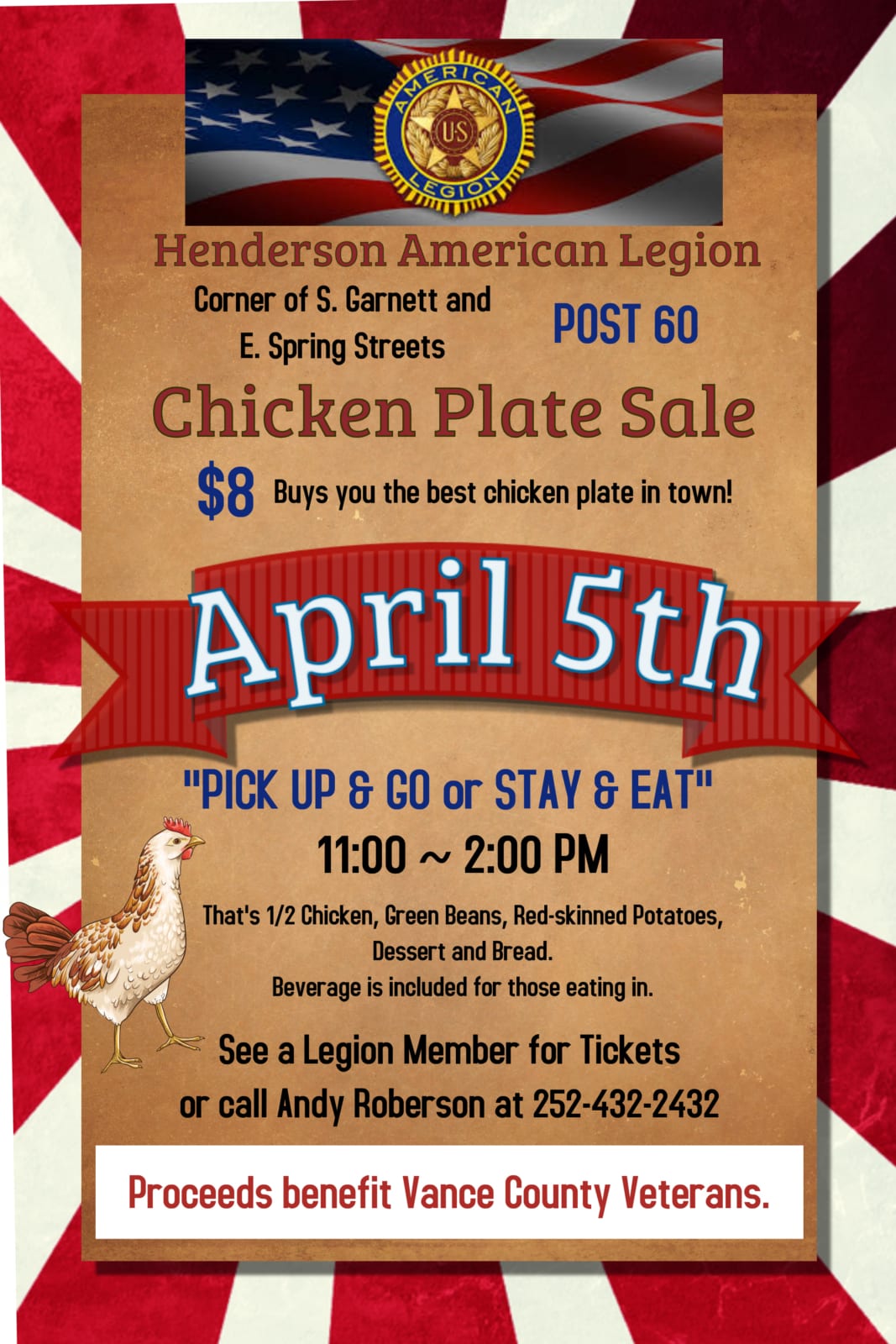 American Legion Chicken Plate Wizs