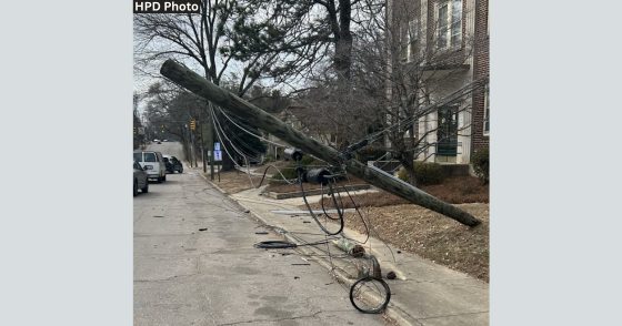 Driver With Fictitious Plate Snapped Utility Pole In Half On Chestnut ...